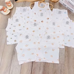Combo 3 5 áo ba lỗ cho bé chất thun lạnh in họa tiết dễ thương đáng yêu đủ size từ 5-15kg