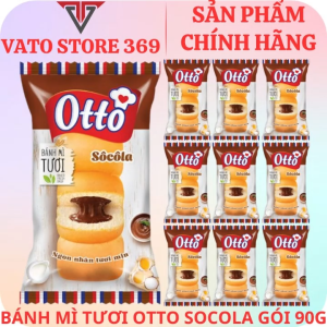 Bánh mì tươi OTTO nhân socola gói 90g