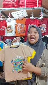 Baju Kaos Distro Anak Laki Laki Karakter Astronot Cowok Keren Umur 1 - 10 Tahun - Code8.id - DTF