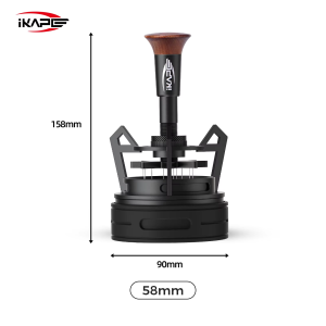 Máy Khuấy Cà Phê Espresso IKAPE V3 Rotary WDT Bằng Kim Loại Kèm Phễu Định Lượng Và Giá Đỡ - Dụng Cụ Phân Phối Cà Phê Espresso Cho Barista