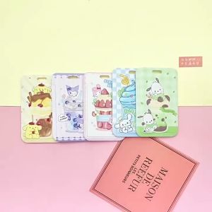 🎀Ready Stock🎀Cute Sanrio Melody Dessert Cinnamoroll Ice Cream Kuromi Pompompurin ID Touch n Go Credit Card Holder Student Bus Card Case Access Card Cover🧸可爱卡通卡套学生卡包公仔钥匙扣保护套🧸
