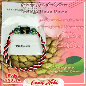 Cuan Hoki Gelang Aura Spiritual Naga Dewa Energy Rezeki Wibawa keberlimpahan keberuntungan perlindungan Spiritual naga Bisa Cod