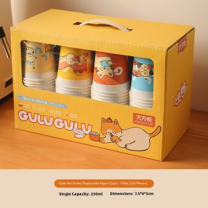 XIDI | High Temperature Resistant Disposable Paper Cups for Home and Guest Use