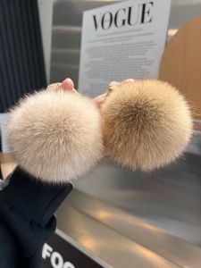 Cute Large Fur Ball Hair Ties Fox Plushie Hair Accessories Simple Popular Hair Bands for Fashionable Hair Bands