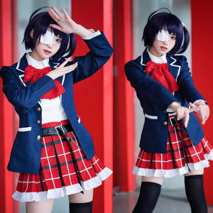 Anime Love Chunibyo Other Delusions Cosplay Costume For Women Girls Takanashi Rikka School Uniform Japanese JK Sailor Dress Lolita Costume