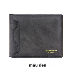 MLZH | Ví Đa Thẻ Gấp Ba Phong Cách Ngắn gọn Thời Trang