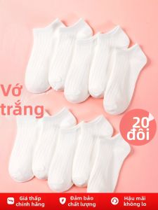 JIUSENNIAO | Vớ Mỏng Trắng Chống Trượt