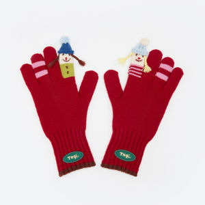 Tagi. Dress-up Game Knit Gloves ถุงมือถักรูปแบบเกมแต่งตัว