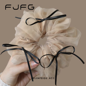 Ballet Style Mesh Butterfly Knot Large Hair Ties Women High Ponytail Hair Bands Girls Hair Accessories Fresh out Design