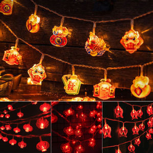 1.5M 10LED String Lights Hanging Ornaments Chinese New Year Lantern String Decoration Party Supplies 2026