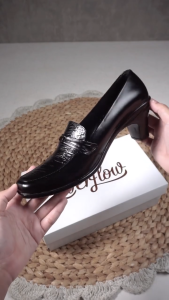 ALFA Sepatu Kerja Formal - Sepatu Hak Wanita Kulit VLY412