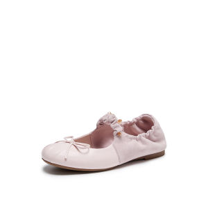 Joy & Peace | Sheepskin Egg Roll Mary Jane Ballet Flats