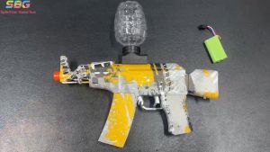 Gel Blaster AK - Yellow With 40000+ Gel Ball For Outdoor Shooting Games Ages 14+