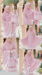Mukena Swiss Dalanova Terbaru: Bahan Dua Lapis Cotton Appollen Adem Lembut & Ringan