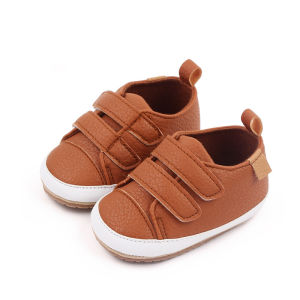 Baby shoesSpring and Autumn baby shoes 0-1 year old baby shoes Double Velcro casual soft sole non-slip low top toddler shoes