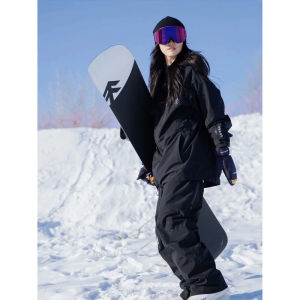 Womens Fleece Lined Waterproof Windproof Ski Pants Functional Style Long Trousers Comfortable Warm Polyester Fiber Workwear