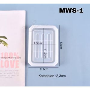 Cetakan Tempat Sabun / Persegi / Cetakan Silikon Resin Epoxy