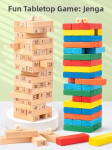 Educational Tower Building Block Game