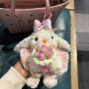 Móc Khóa Hình Thỏ Dễ Thương Bằng Vải Nhung Quà Tặng Cho Túi Xách Móc Khóa Cho Túi Xách Phụ Kiện Thời Trang Cho Phụ Nữ