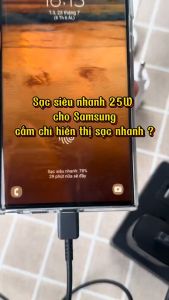 Bộ sạc nhanh SS 45W  Cáp zin 5A 2 đầu Type C  Hỗ Trợ Samsung Note 10 Note 20 A71 A70 A80 A90 S20 S20+ S20 Ultra S21 S22