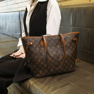 Large Capacity Womens Tote Bag Fashionable Floral Print Single Shoulder Shopping Bag Handbag by Louis Michell Cowhide Leather