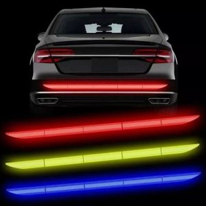 Car Reflective Stickers Rear Trunk Reflector Car Driving Safety Warning Mark Auto Body Waterproof Decal 90cm