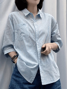 Fashionable Casual Versatile Womens Shirt Spring 2025 Elegant High-End Sensation Beautiful Top European Style Heavyweight