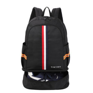 TINYAT Men's Travel Backpack: Waterproof & Lightweight Design