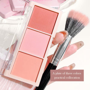 HISYI Three-Color Blush Plate: Brighten Appearance & Color