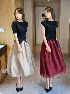 TIANQIANHUI | Chân Váy Lớp Organza và Tulle Elegance Mới Hè 2026