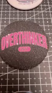 Unique and Stylish Badge Pin Design (Glittered)