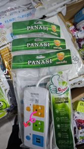 PANASI ปลั๊กไฟ มอก. ปลั๊กไฟ10เมตร ปลั๊ก 3ตา 2300w วัสดุแข็งแรง สายไฟเส้นใหญ่ มีปุ่มเปิด/ปิด แยกช่องอิสระ