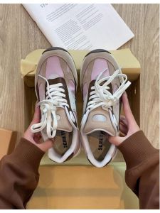 SGIRL TWTW Spliced round Head Thick Bottom Dad Shoes Womens Casual Fashion Slimming Running Shoes Sporty Leisure Shoes