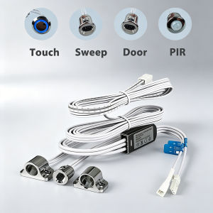 Detachable Cabinet Led Light Motion Sensor Single Door/Double Door Cabinet Sensor Detector Sensor Switch for Cabinet Led Light