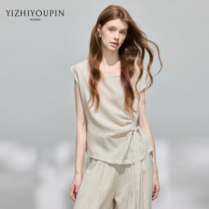 French Casual Linen Womens Outfit Set