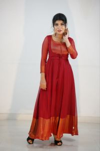 Traditional Anarkali Dress with Removeable Koti