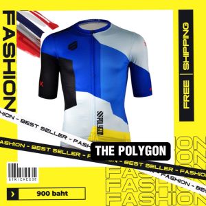 เสื้อจักรยาน SPD+10 รุ่น THE POLYGON - เสื้อปั่น จักรยาน รูปแบบ กระดูก ลดริ้วรอย 100 เมตร