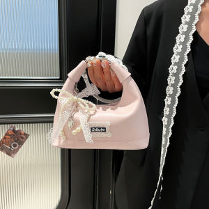 Ballet Style Crossbody Bag Girls Dumpling Shape Coin Purse Single Shoulder Bag Korean Style Childrens Fashion Accessories