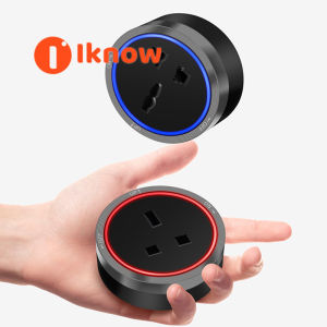 I know Power Track Socket Adaptor Multi-function Universal UK USB Plugs with LED Light for Power Tracks