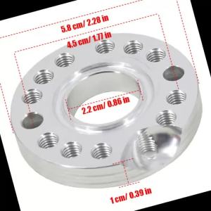 Motorcycle CNC Carb Carburetor Inlet Manifold Adjuster Universal Flange Spinner Plate Adaptor For  Honda  ATV Etc