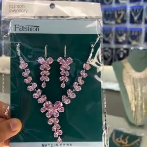 Light Luxury Candy Colored Pearl Jewelry Set with Elegant Double-Layer Design for Wedding/Valentines Day Gift Jewelry