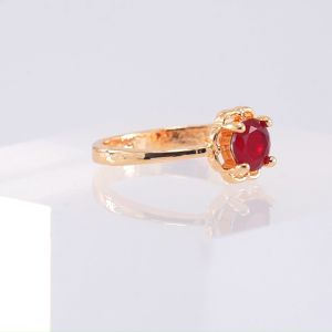 Hyl Jewelry 179J Cincin Titanium Wanita Emas Muda Anti Karat Asli Silver Emas Couple Dewasa Dan Luntur Logam Asesoris