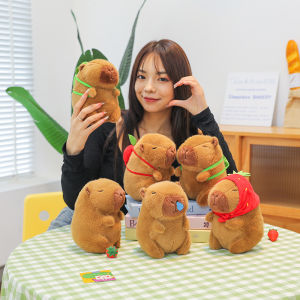 Gấu bông Chuột lang béo Chuột Capybara đeo túi Rùa Chuột Lang Bong Bóng MINI 15CM mẫu mới gấu bông hot trend