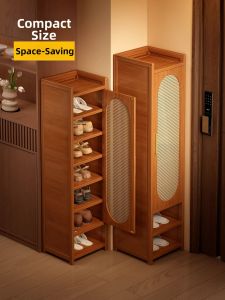 XUNHUAI | Dust-Proof No-Assembly Easy Install Shoe Rack Narrow Entrance Use