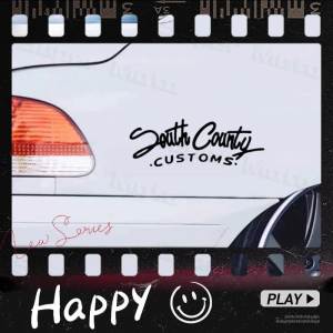 Motorcycle Stickers “South County” Decal Decor Scooter Windshield Racing Helmet Fuel Tank Car Body Door Waterproof Vinyl Decal For Honda Suzuki Yamaha Piag