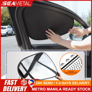 SEAMETAL Car Sun Shade Curtain Cover Electrostatic Abosortion Car Side Window Sunshade UV Protector Summer Car Accessories