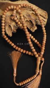 Paket Tasbih Gelang Kayu Cendana ASLI Wangi Bertuah 33 dan 99 Butir
