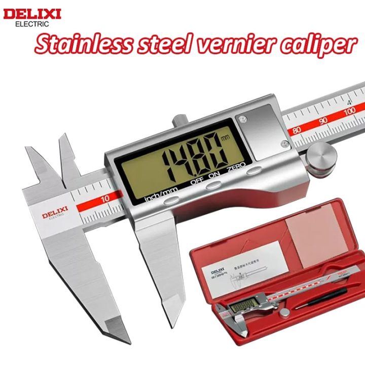 DELIXI ELECTRIC Digital Vernier Calipers Stainless Steel Inspection ...