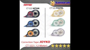 Correction Tape Joyko CT-522 12 Meter / Tip-Ex Kertas Rol CT 522 12 M