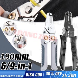190MM Tang Kabel Multifungsi Wire Cutter Pliers Tang Tukang Listrik Multifungsi Tangan Pemotong Kabel Stripper Tools Tang Crimping Press Skun Kabel